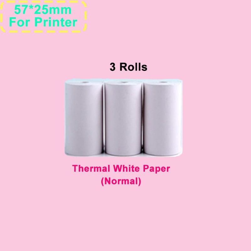 Portable Mini Printer HD Photo Pocket Thermal Label With White Color Adhesive Paper Wireless Bluetooth Learning Paper Mini Maker